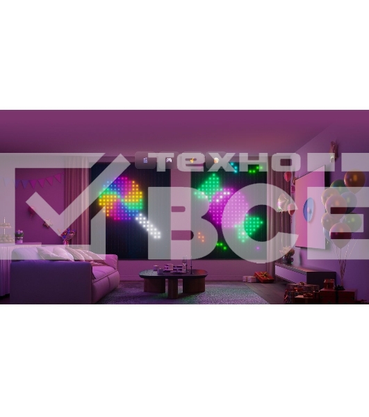 Умная штора-гирлянда Yeelight, 475 ламп, 1,5м x2м / RGBIC+ BLE / YLYDD-0053