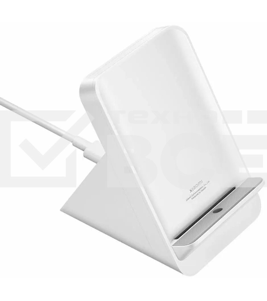 Беспроводное зарядное устройство Xiaomi Mi 80W Adaptive Wireless Charging Stand, USB type-C, 80Вт, 3A, белый