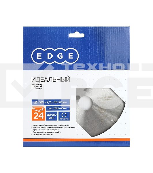 Диск EDGE by PATRIOT пильный по дереву 185х24х30/20