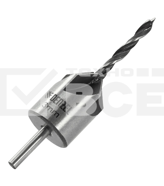 Набор сверл зенкеров Denzel по дереву, 3-10 мм, 7 шт