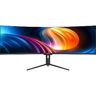 Монитор 49' Dahua DHI-LM49-EW410CA VA 5120x1440, 120 Гц, 1 мс, 32:9, 400 кд/м², HDMI 2.1, DP 1.4, 3.5 Jack, USB Hub (2x USB-A), динамики (2x3 Вт), HDR10, изогнутый экран (1800R), черный