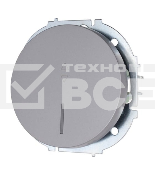 Выключатель проходной 1-кл. LEZARD СП OSEN 10А IP20 с подсветкой, механизм, серый матовый 743-7488-114