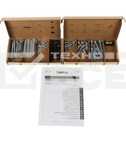 Кронштейн для телевизора Hama 00220844 черный, 37'-120' макс. 100 кг, настенный, наклон