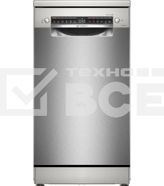 Посудомоечная машина Bosch SPS4HMI64Q серебряный, 45 см, 10 комплектов, сушка теплообменник, 46 дБ, класс А++