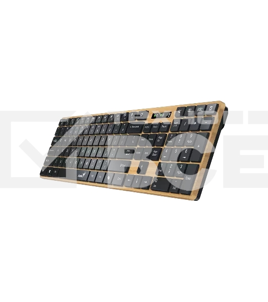 Клавиатура Genius Slimstar 7250BT гибридная, Bluetooth, радиоканал, сосновое дерево/чёрный