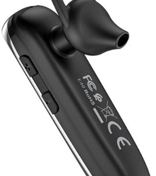 Беспроводная гарнитура Hoco E49 черный, внутриканальная (моно), Bluetooth, до 20 ч