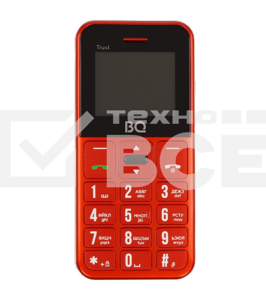 Мобильный телефон BQ 1866 Trust красный