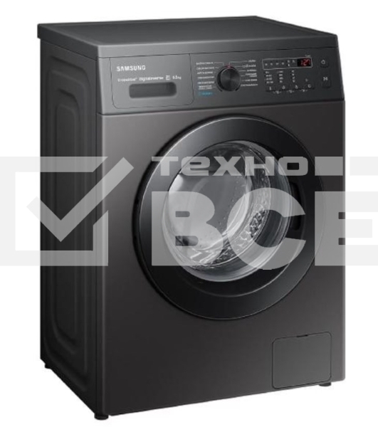 Стиральная машина Samsung WW65AG4S21CXLD серый, загрузка фронтальная 6,5 кг, 1200 об/мин, класс: A