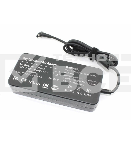 Блок питания (сетевой адаптер) для ноутбуков Asus 20V 14A 6,0*3,7mm 280W, OEM