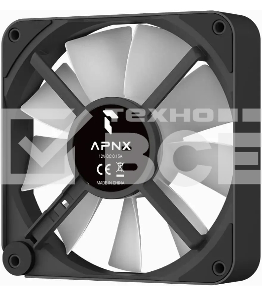 Вентилятор для корпуса Aerocool / Formula APNX FP2-120 PWM ARGB черный, 120 мм, 1800 об/мин, 33 дБ, 4 pin