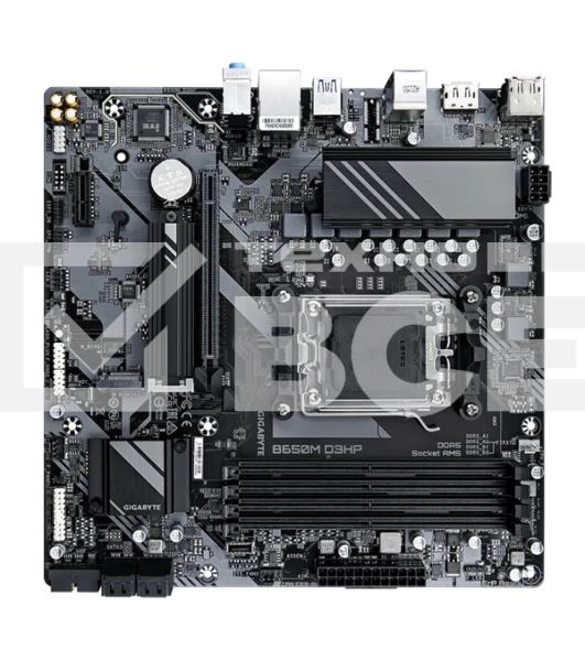 Материнская плата Gigabyte B650M D3HP, AM5, AMD B650, 4xDDR5, 4xSATA, 2xM.2, 1xPCI-E 4.0 x16, 1xPCI-E x1, 1xHDMI, 2xDP, 1x 2.5Gb LAN, 3xUSB-A 3.2 Gen 1, 2xUSB-A 2.0, 1xUSB-C 3.2 Gen 1, 3x3.5 мм, 7.1, Micro-ATX