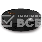 Робот-пылесос BBK BV3502 черный/оранжевый, 2600 мА·ч Li-Ion, уборка влажная/сухая, пылесборник контейнер 0.5 л, фото 1