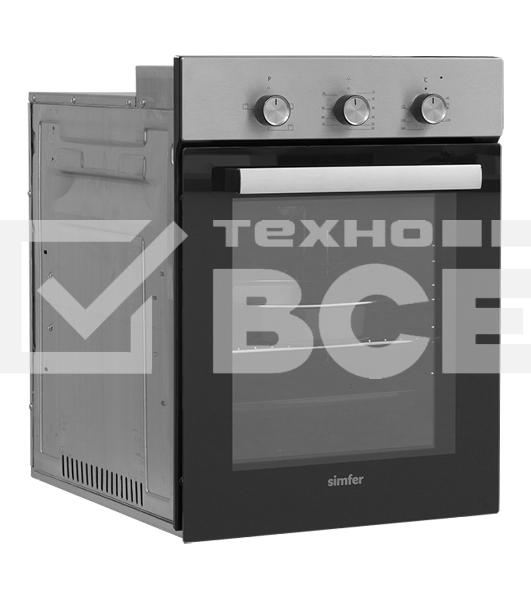 Электрический духовой шкаф Simfer B4EM14016, встраиваемый, нержавеющая сталь