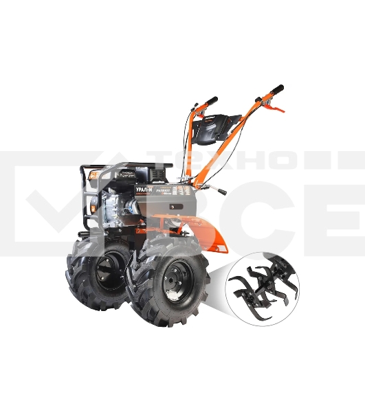Мотоблок Patriot Урал М (440107007) бензиновый 7.8л.с.