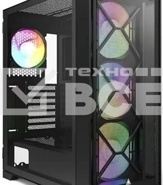 Компьютерный корпус Montech AIR 1000 PREMIUM черный без БП ATX 1x120мм 3x140мм 2xUSB3.0 audio bott PSU