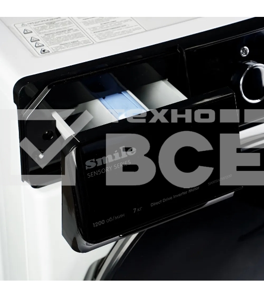 Стиральная машина Smile SWMSW7W1200 белый, загрузка фронтальная 7 кг, 1200 об/мин, класс: А+