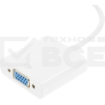 Переходник аудио-видео Premier 5-983 HDMI (m)/VGA (f)/Jack 3.5 (f) 0.15м. белый, фото9