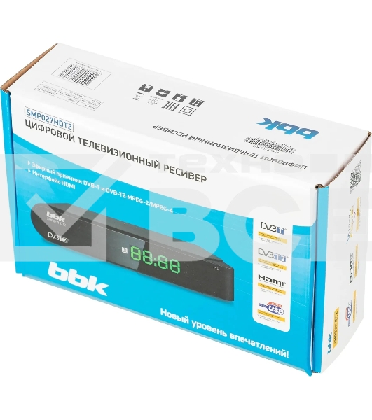 Ресивер BBK SMP027HDT2 черный