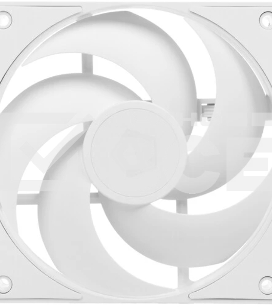 Вентилятор для корпуса ID-COOLING AS-120-W белый, 120 мм, 2000 об/мин, 27.2 дБ, 4 pin