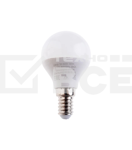 Лампа светодиодная FERON LB-95 (25479) 7W 230V E14 4000K G45