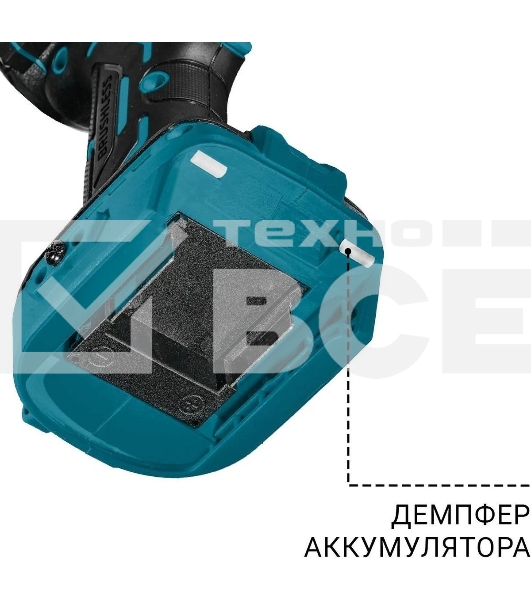 Гайковерт аккумуляторный Bort BSR-21U (2х4АЧ+ЗУ) [93418477] { 800 Нм, 0-2700 об/мин, акб Li-Ion, аккумуляторная система Makita 18V LXT 18 В, вес 1.4 кг }