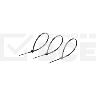 Хомут кабельный Rexant 2.5х150 нейл. черный (уп. 100 шт)