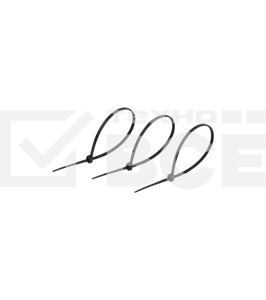 Хомут кабельный Rexant 2.5х150 нейл. черный (уп. 100 шт)