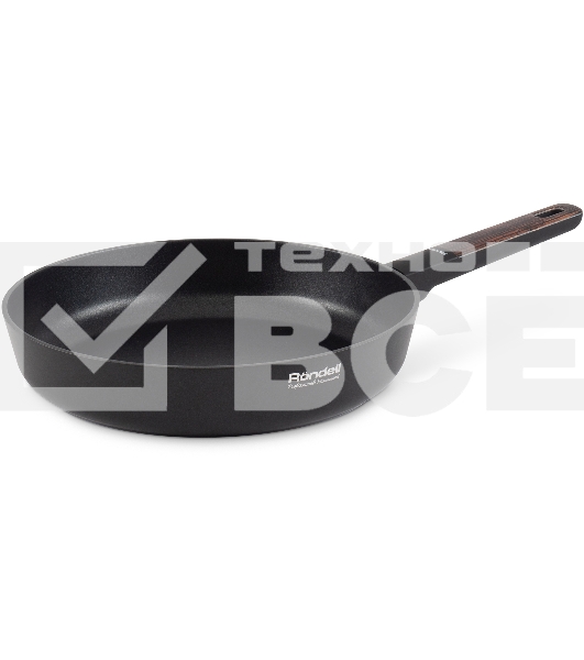 Сковорода Rondell Walnut RDA-1941 круглая 26 см покрытие: антипригарное ручка несъемная (без крышки) черный