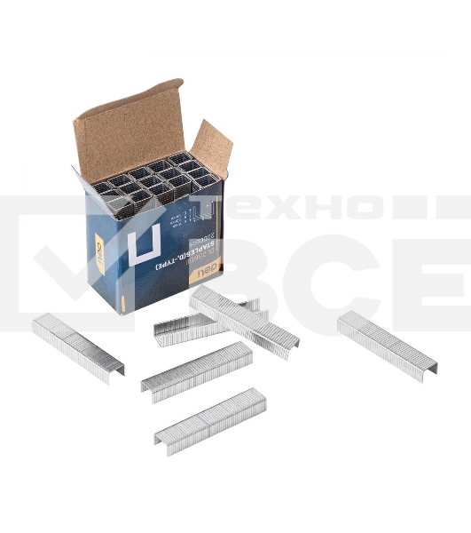 Набор скоб для степлера (Тип D) Deli DL238011 (8 х 11,2 х 1,2мм x 2000 шт) нержавеющая сталь.