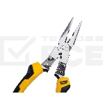 Удлиненные плоскогубцы многофункциональные Deli DL101008 220мм, (зажим/резка/зачистка/обжим), сталь Cr-V, двухкомпонентная рукоять, фото2