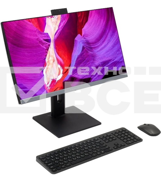 Моноблок Digma Pro Unity 23.8' Full HD i5 1235U (1.3) 16Gb SSD 512Gb Iris Xe Windows 11 Professional GbitEth WiFi BT 90W клавиатура мышь Cam серый/черный 1920x1080