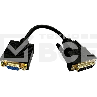 Переходник Buro DVI-D (m) VGA (f) 0.23м (BU-DVI-VGA) черный