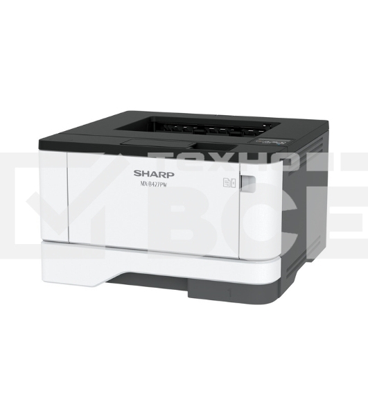 Принтер лазерный Sharp MXB427PWEU, A4, ч/б, печ. до 40 стр мин, 600 x 600 DPI, Ethernet, Wi-Fi, USB