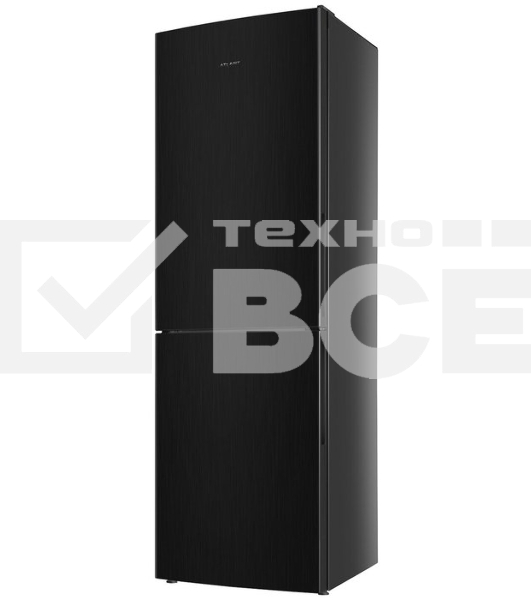 Холодильник Atlant ХМ-4621-151 черный металлик двухкамерный 205/119л морозилка снизу. капельная система