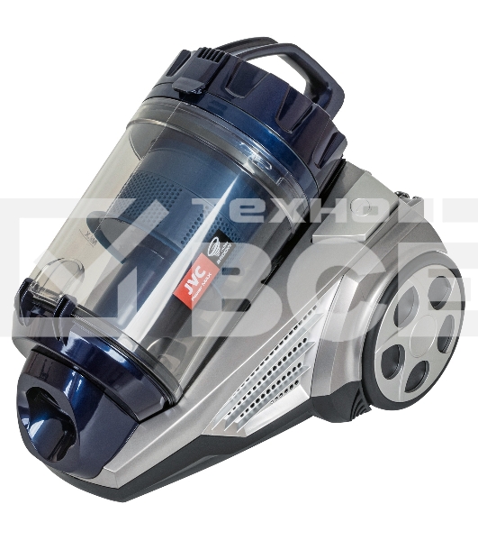 Пылесос JVC JH-VC423 синий/серый, 420/2400 Вт, уборка сухая, пылесборник контейнер, 3 л.