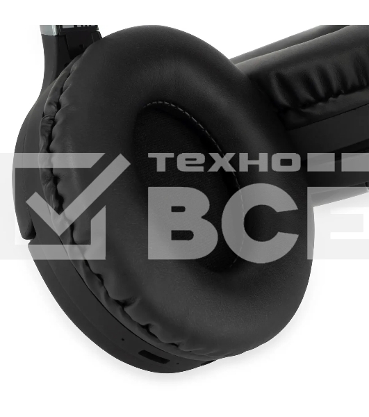 Гарнитура накладные Digma BT-16 черный беспроводные bluetooth оголовье
