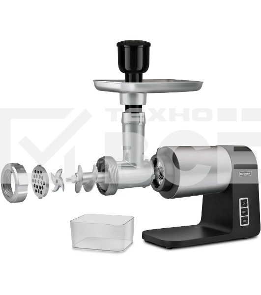 Мясорубка Rondell 1451-RE-01, 2300Вт, серебристый/черный