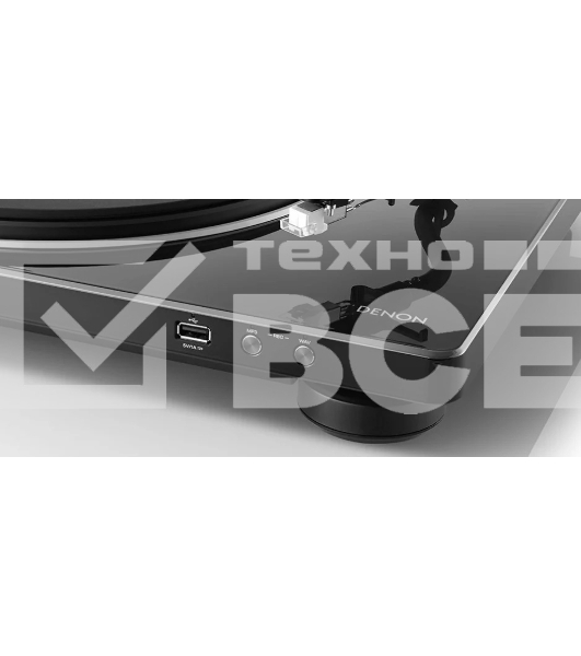 Проигрыватель винила Denon DP-450USB частично автоматический черный