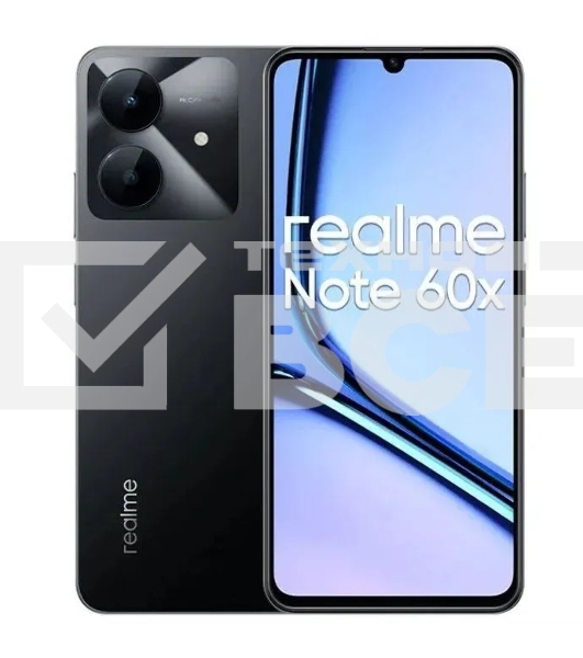 Смартфон Realme Note 60х, 3/64Gb, черный
