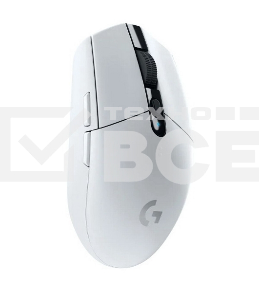 Мышь беспроводная Logitech G304 Lightspeed белый, 12000 dpi, радиоканал, USB, кнопки - 6