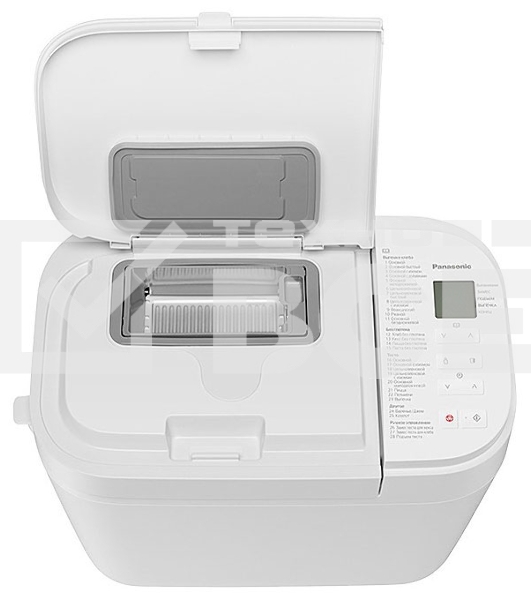 Хлебопечь Panasonic SD-R2520WTS белый, 550 Вт, программ - 28 шт, вес выпечки - 1.1 кг