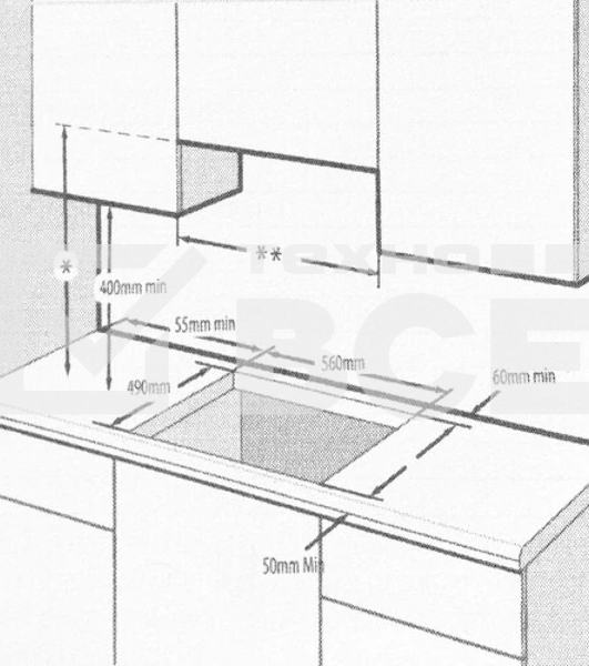 Электрическая варочная панель Hotpoint HR 6T2 X S, независимая, черный