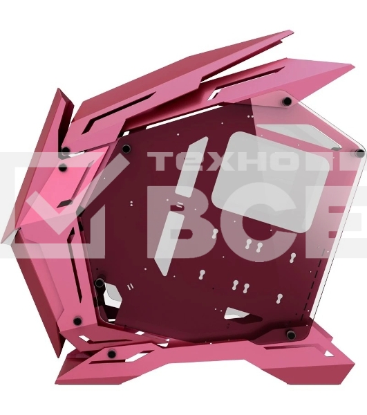 Корпус без блока питания JONSBO MOD-3, Full-Tower, TG, no fans, 2xUSB-A 3.0, EATX, ATX, mATX, mITX Pink