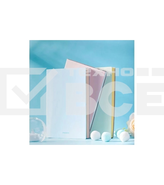 Блокнот Deli 22283LT-BLUE 210х143мм, искусственная кожа, 96л, голубой