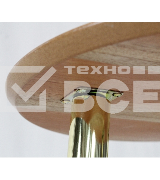 Столик кофейный SHEFFILTON SHT-CT17 дуб весенний/черное дерево/латунь (191695)