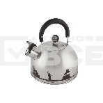 Чайник из нерж. стали MALLONY ГОРОДА РОССИИ со свистком 2,5 л, с рисунком, меняющим цвет, фото 1