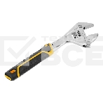 Ключ разводной Denzel 15742, 200 мм (раскрытие до 33 мм), CrV, с быстрым сбросом, кованый, TPR рукоятка, фото3