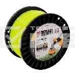 Леска для триммера Denzel зубчатый квадрат, 2,4мм х 172м, на DIN катушке FLEX CORD, фото2