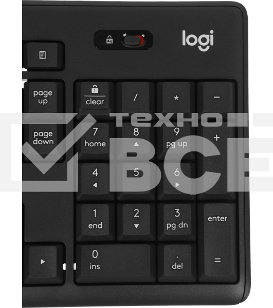 Комплект клавиатура+мышь Logitech MK370 беспроводной, USB, чёрный
