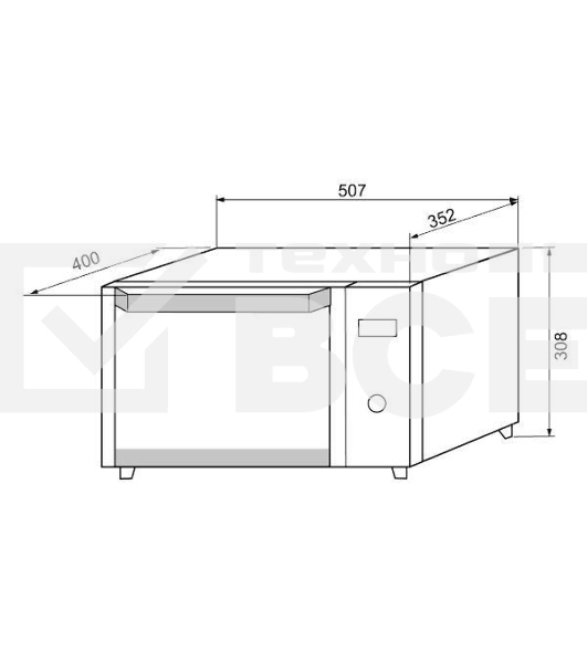 Электрическая мини-печь Krona OFEN 28 BL